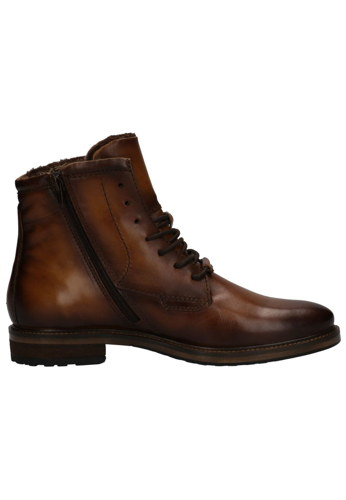 Bugatti Stiefelette Nappaleder Cognac Warmfutter