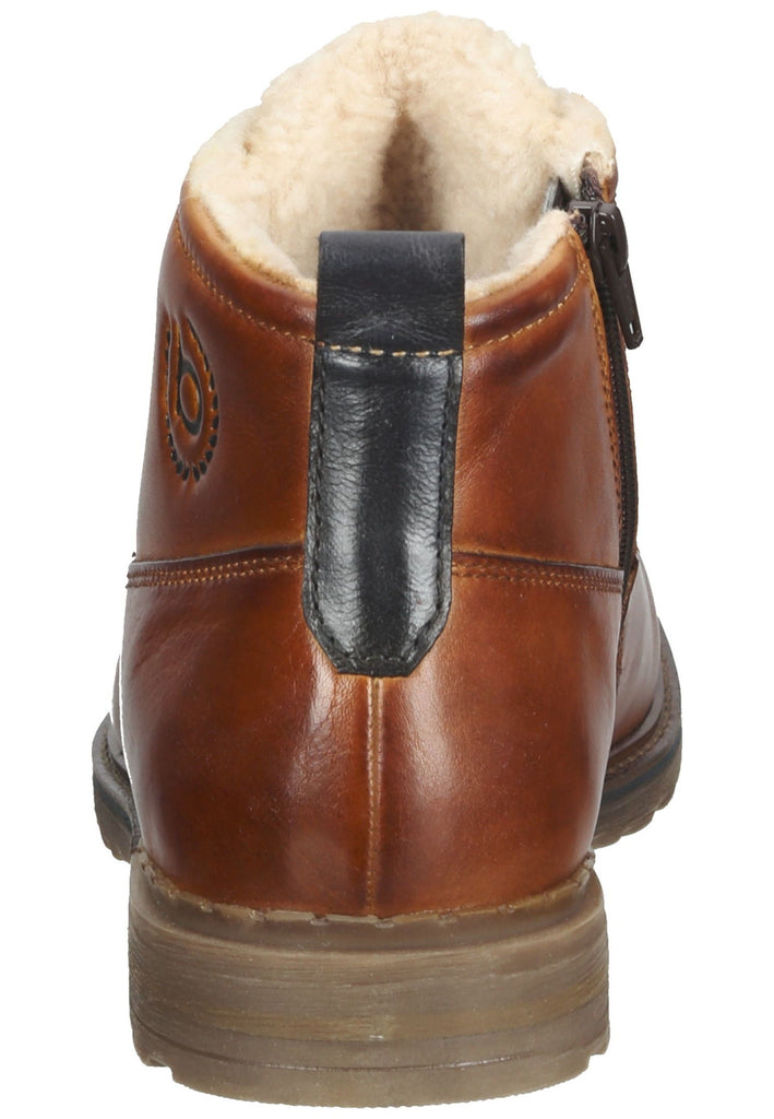 Bugatti Stiefelette Nappaleder Cognac Warmfutter