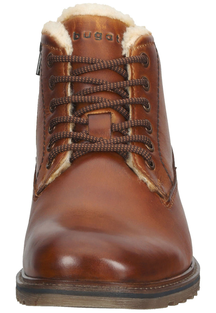 Bugatti Stiefelette Nappaleder Cognac Warmfutter