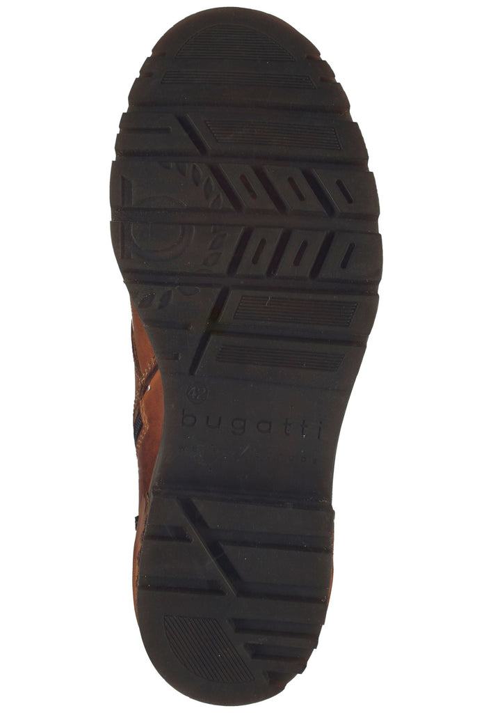 Bugatti Stiefelette Nappaleder Cognac Warmfutter