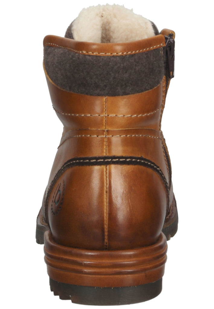 Bugatti Stiefelette Nappaleder Cognac Warmfutter