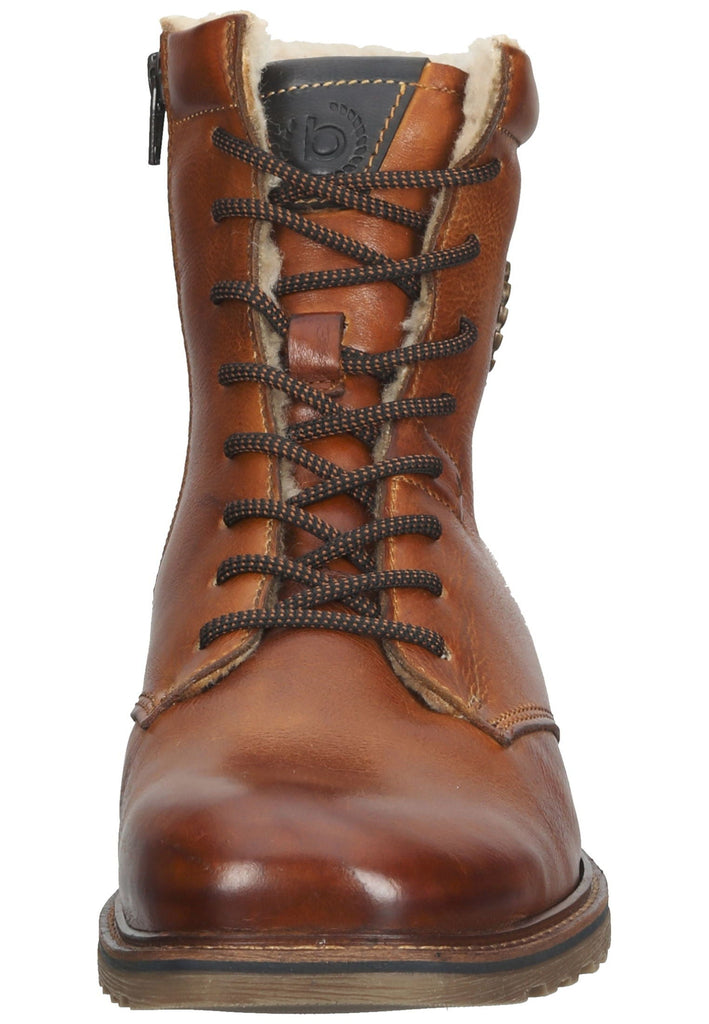 Bugatti Stiefelette Nappaleder Cognac Warmfutter