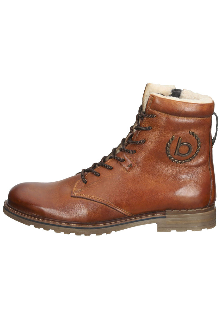 Bugatti Stiefelette Nappaleder Cognac Warmfutter