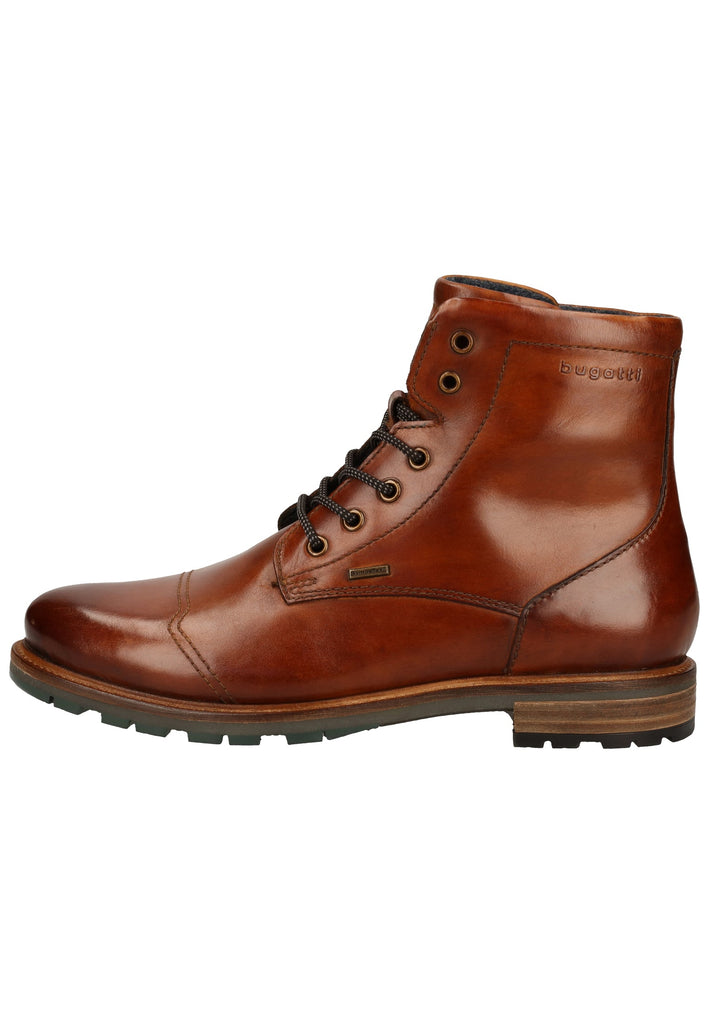 Bugatti Stiefelette Nappaleder Cognac Warmfutter