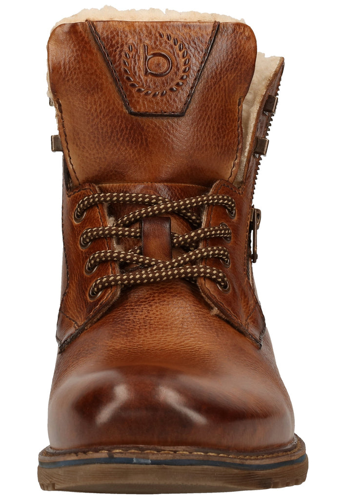 Bugatti Stiefelette Nappaleder Cognac Warmfutter