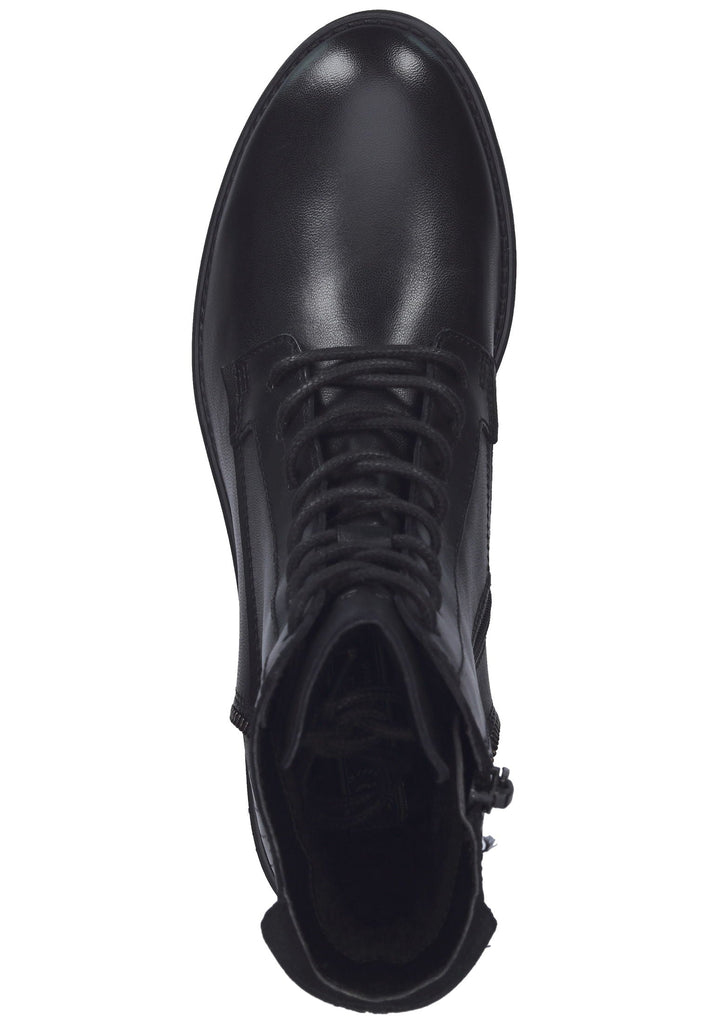 Bugatti Stiefelette Nappaleder Croco Black