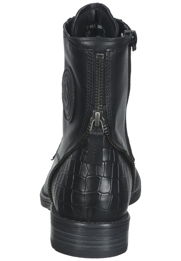 Bugatti Stiefelette Nappaleder Croco Black