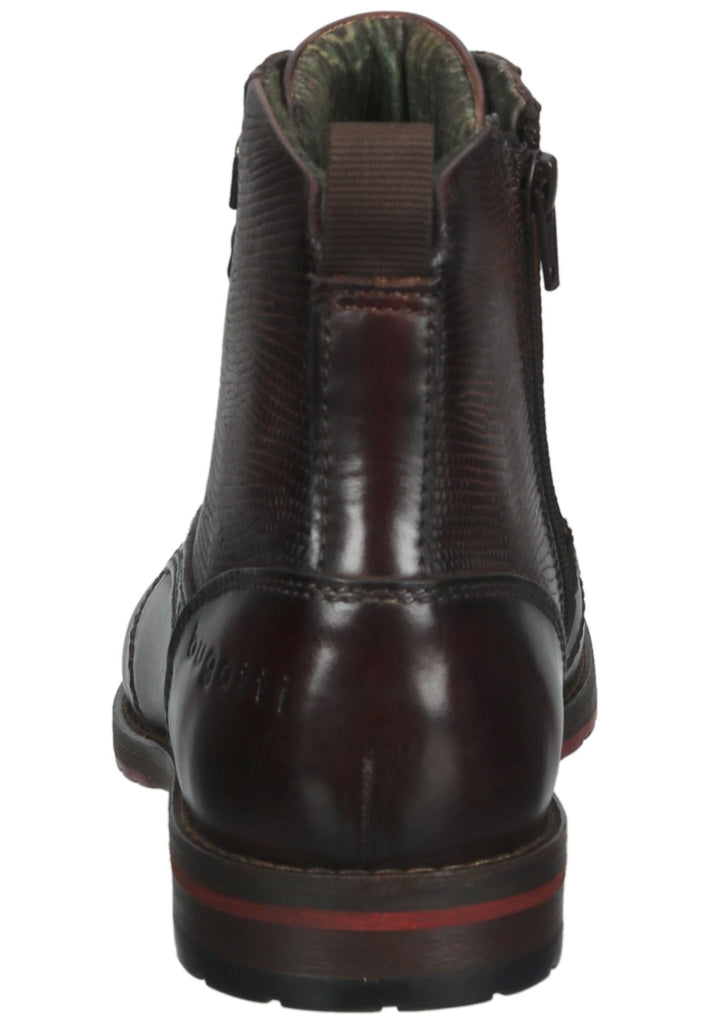 Bugatti Stiefelette Nappaleder Dunkelbraun