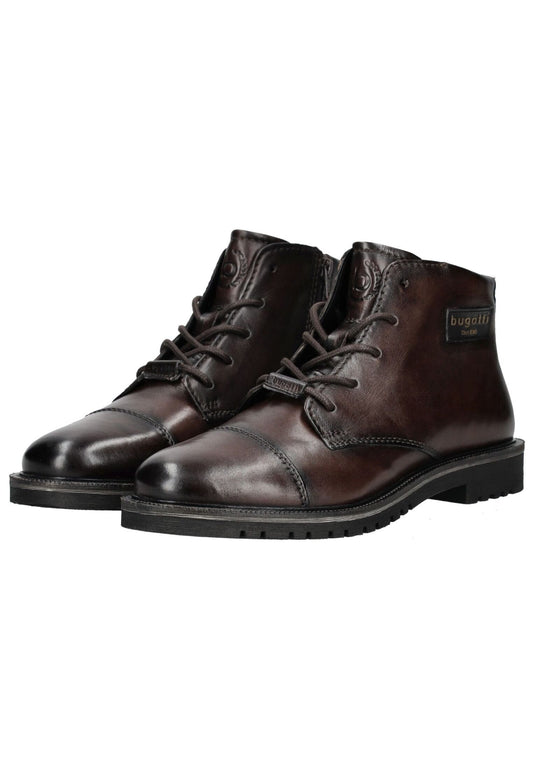 Bugatti Stiefelette Nappaleder Dunkelbraun