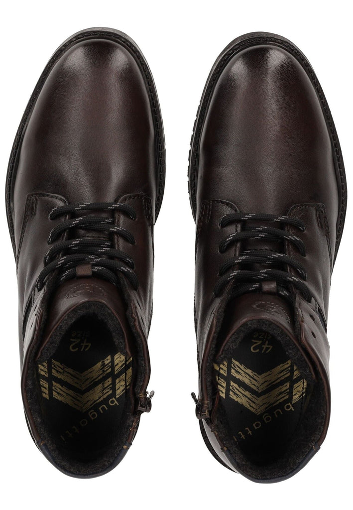 Bugatti Stiefelette Nappaleder Dunkelbraun Warmfutter