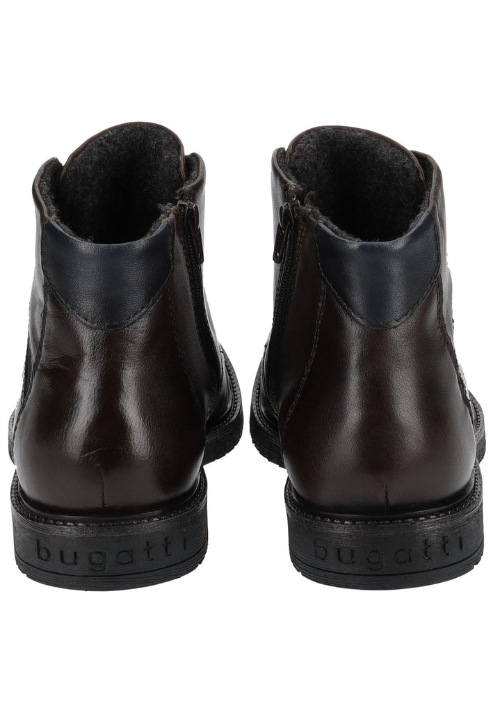 Bugatti Stiefelette Nappaleder Dunkelbraun Warmfutter