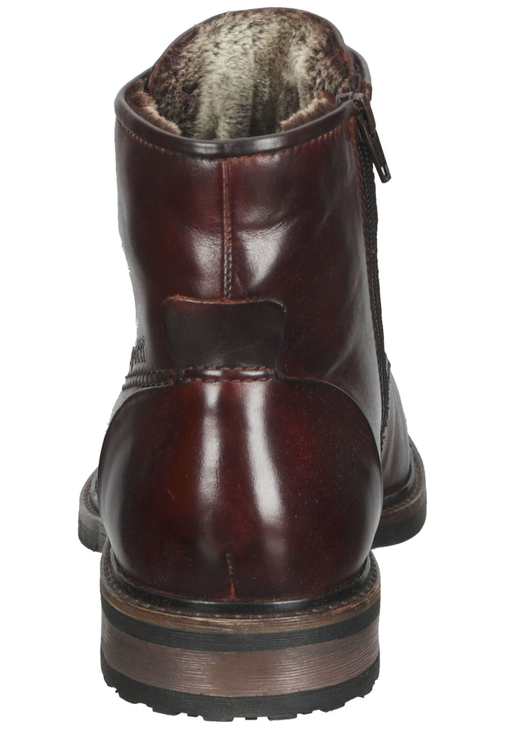 Bugatti Stiefelette Nappaleder Dunkelbraun Warmfutter