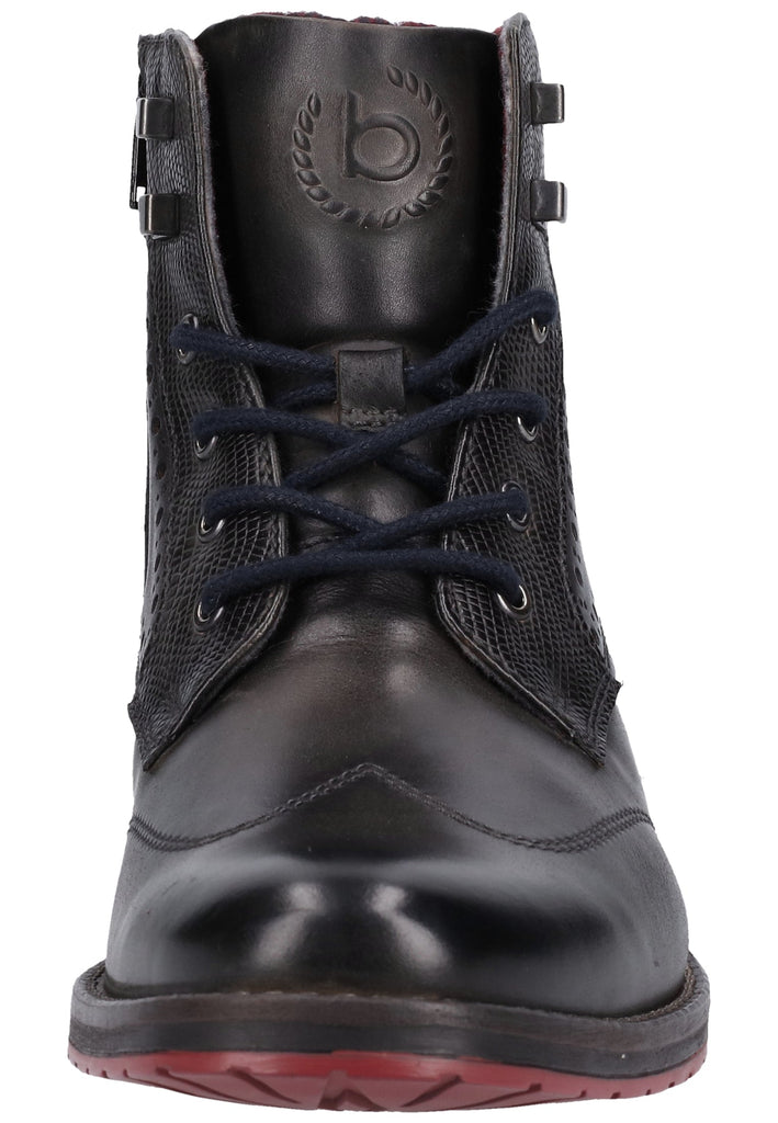Bugatti Stiefelette Nappaleder Dunkelgrau