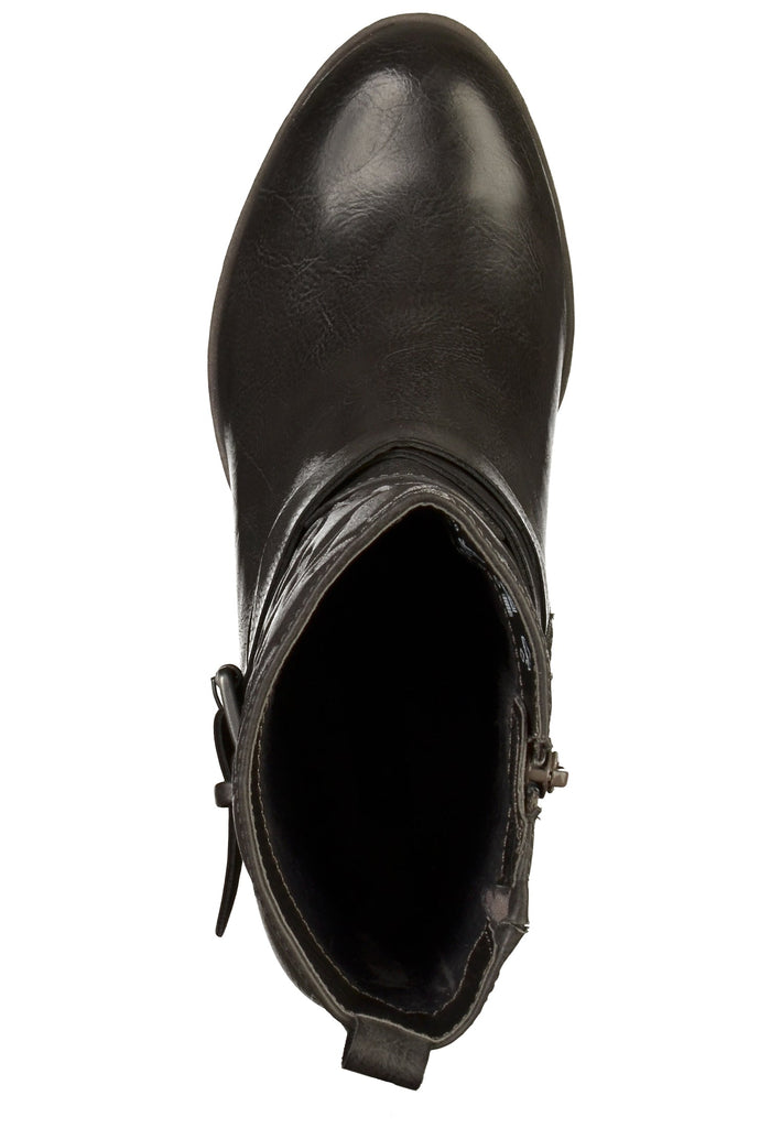 Bugatti Stiefelette Nappaleder Dunkelgrau