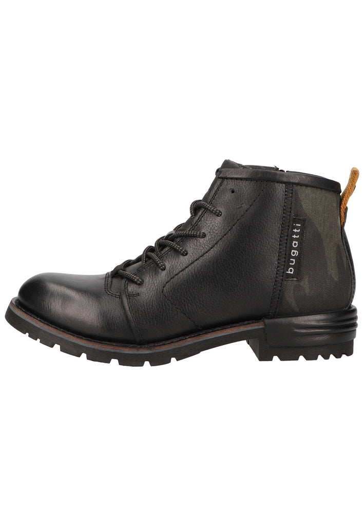 Bugatti Stiefelette Nappaleder Schwarz