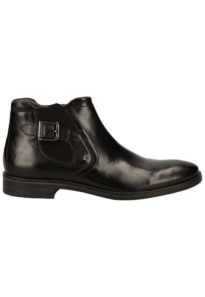 Bugatti Stiefelette Nappaleder Schwarz