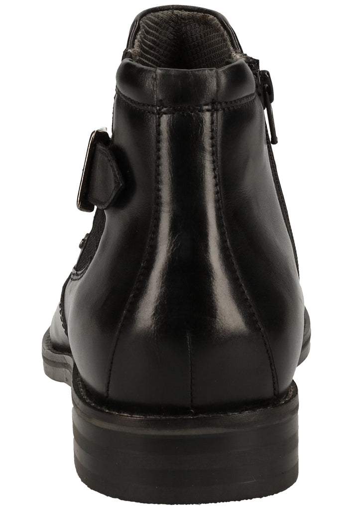 Bugatti Stiefelette Nappaleder Schwarz