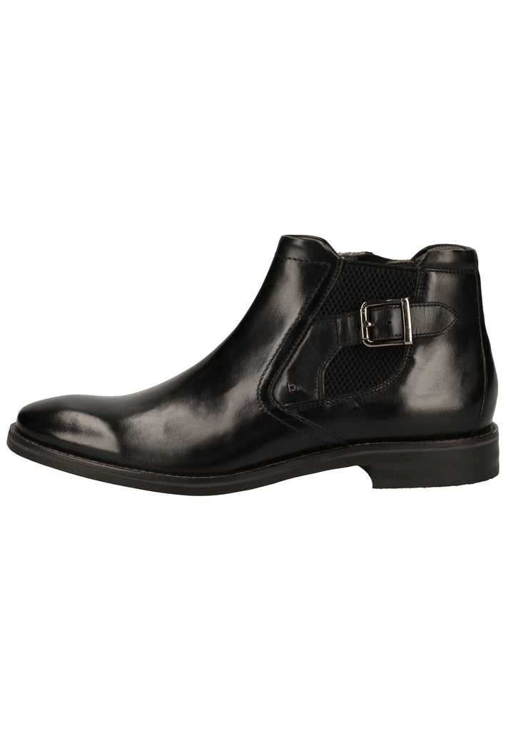 Bugatti Stiefelette Nappaleder Schwarz