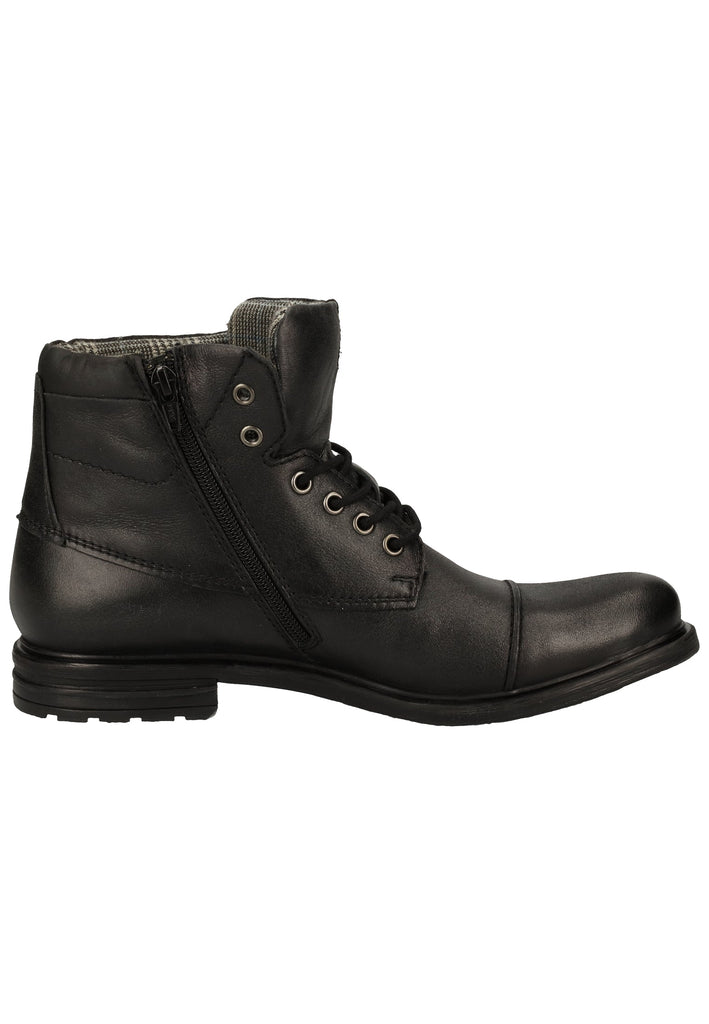 Bugatti Stiefelette Nappaleder Schwarz