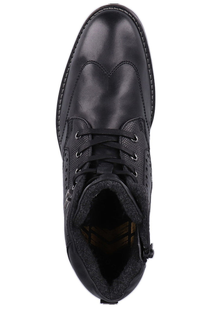 Bugatti Stiefelette Nappaleder Schwarz