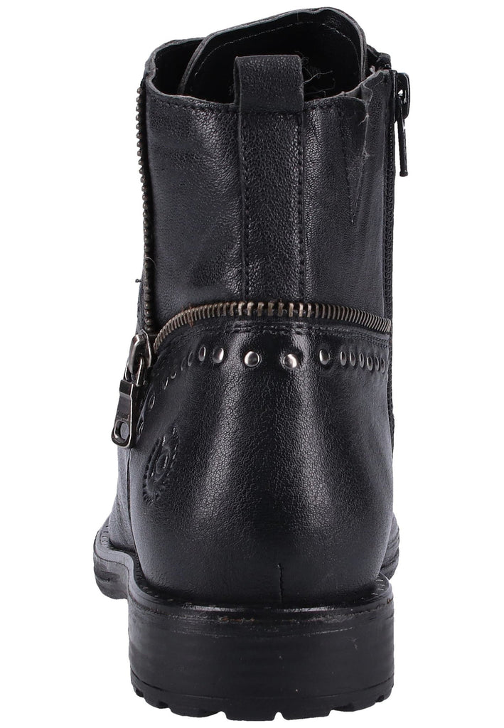 Bugatti Stiefelette Nappaleder Schwarz