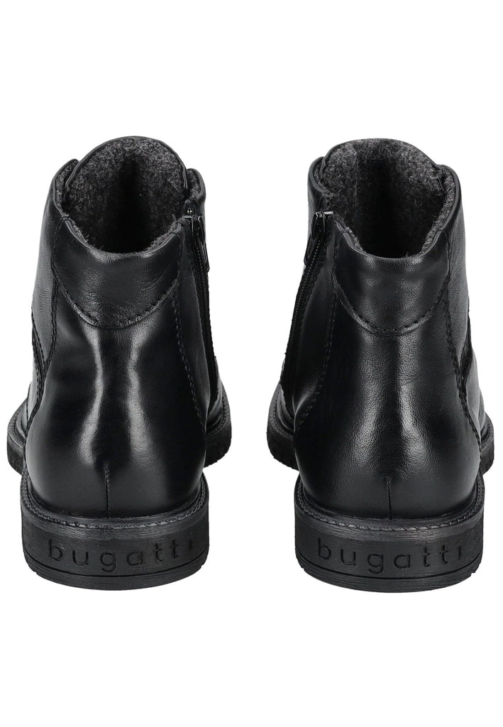 Bugatti Stiefelette Nappaleder Schwarz Warmfutter