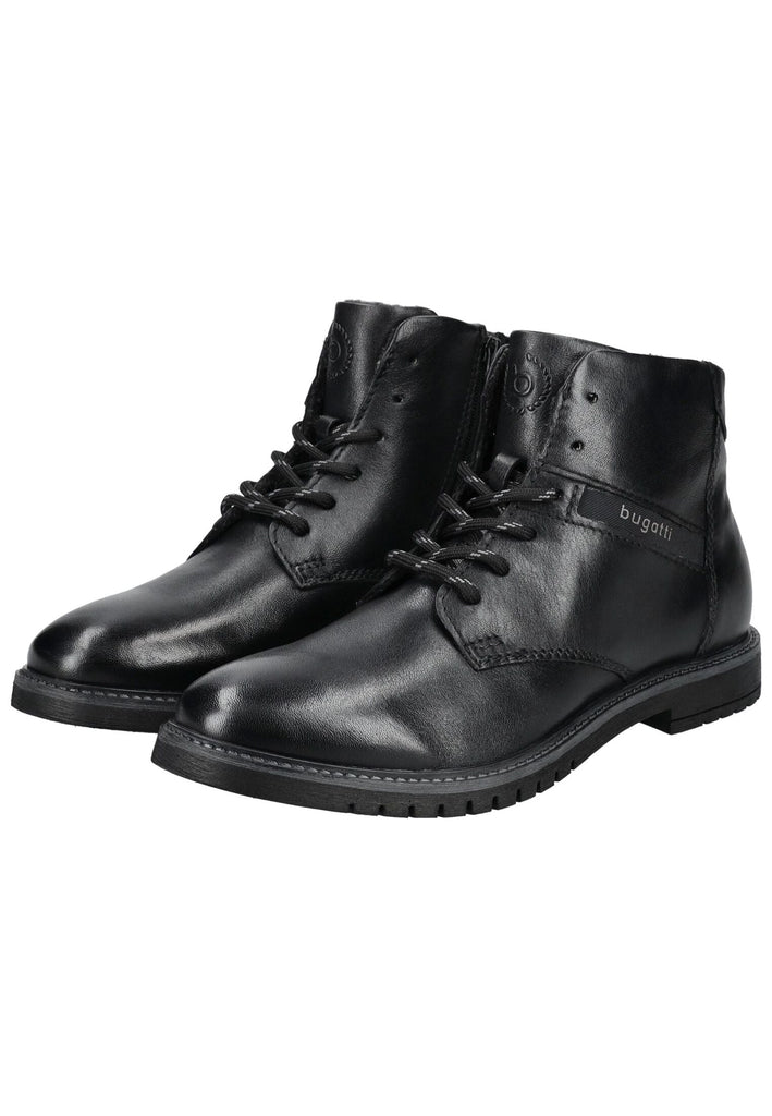 Bugatti Stiefelette Nappaleder Schwarz Warmfutter