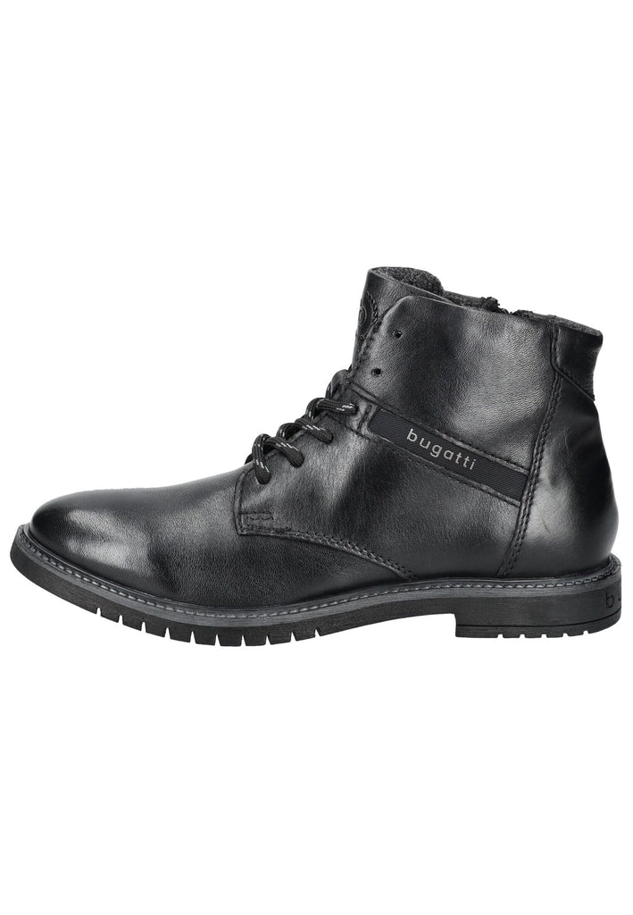Bugatti Stiefelette Nappaleder Schwarz Warmfutter