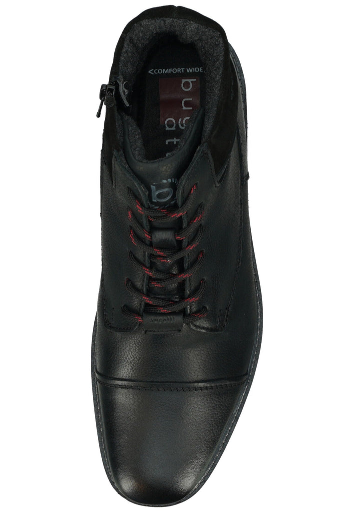 Bugatti Stiefelette Nappaleder Schwarz Warmfutter