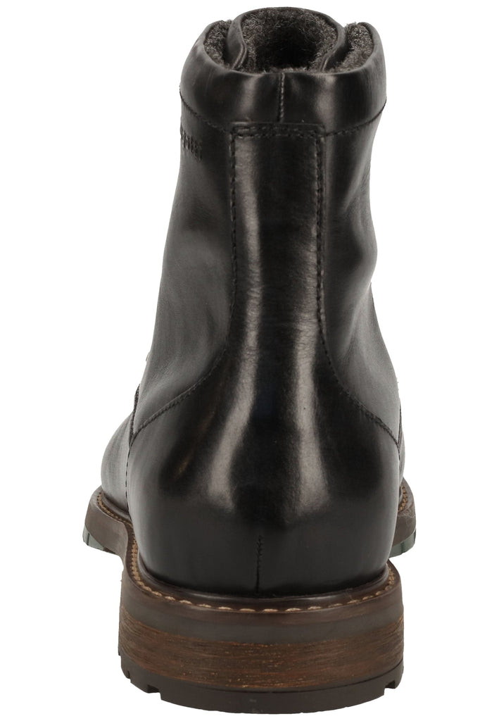 Bugatti Stiefelette Nappaleder Schwarz Warmfutter