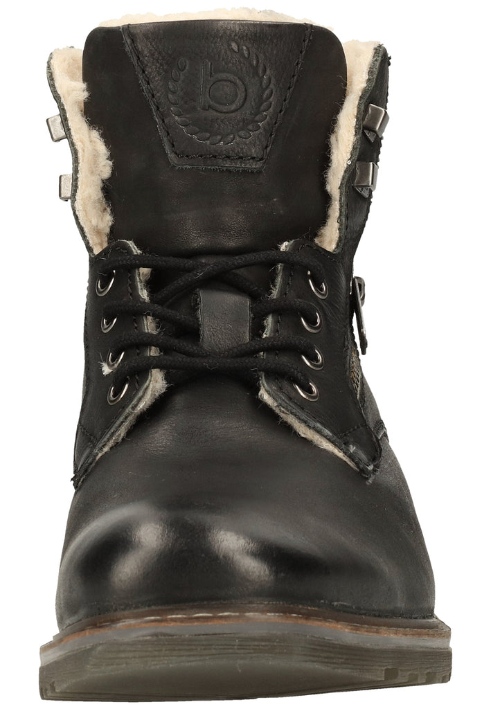 Bugatti Stiefelette Nappaleder Schwarz Warmfutter