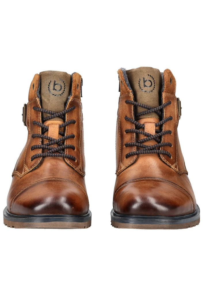 Bugatti Stiefelette Nubukleder Cognac Warmfutter