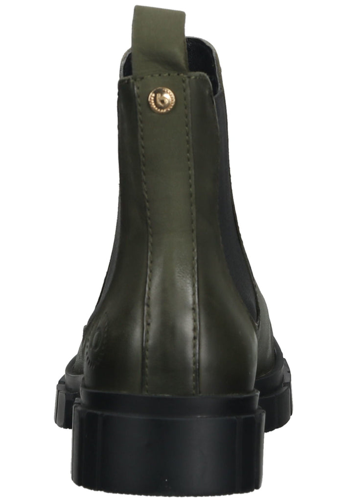 Bugatti Stiefelette Nubukleder Grün/Schwarz