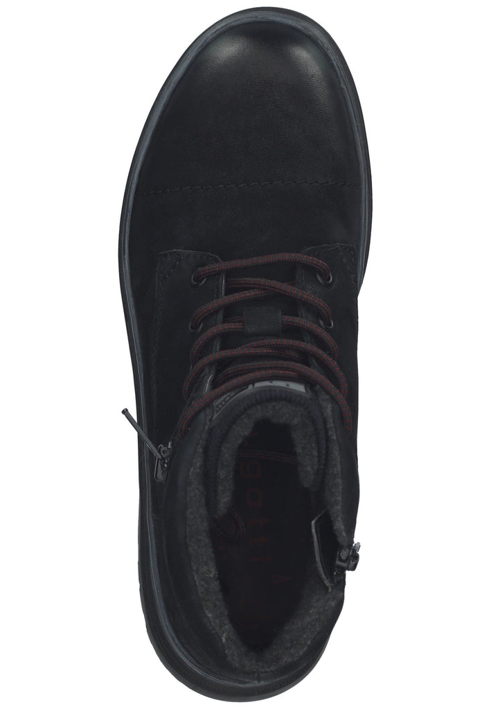 Bugatti Stiefelette Nubukleder Schwarz