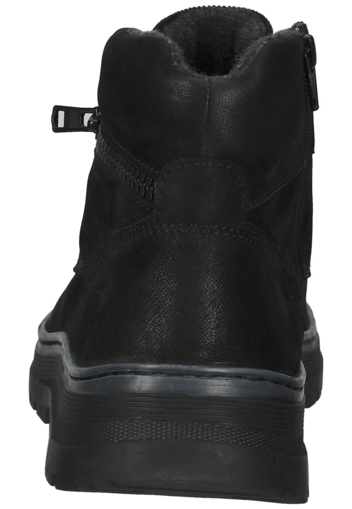 Bugatti Stiefelette Nubukleder Schwarz