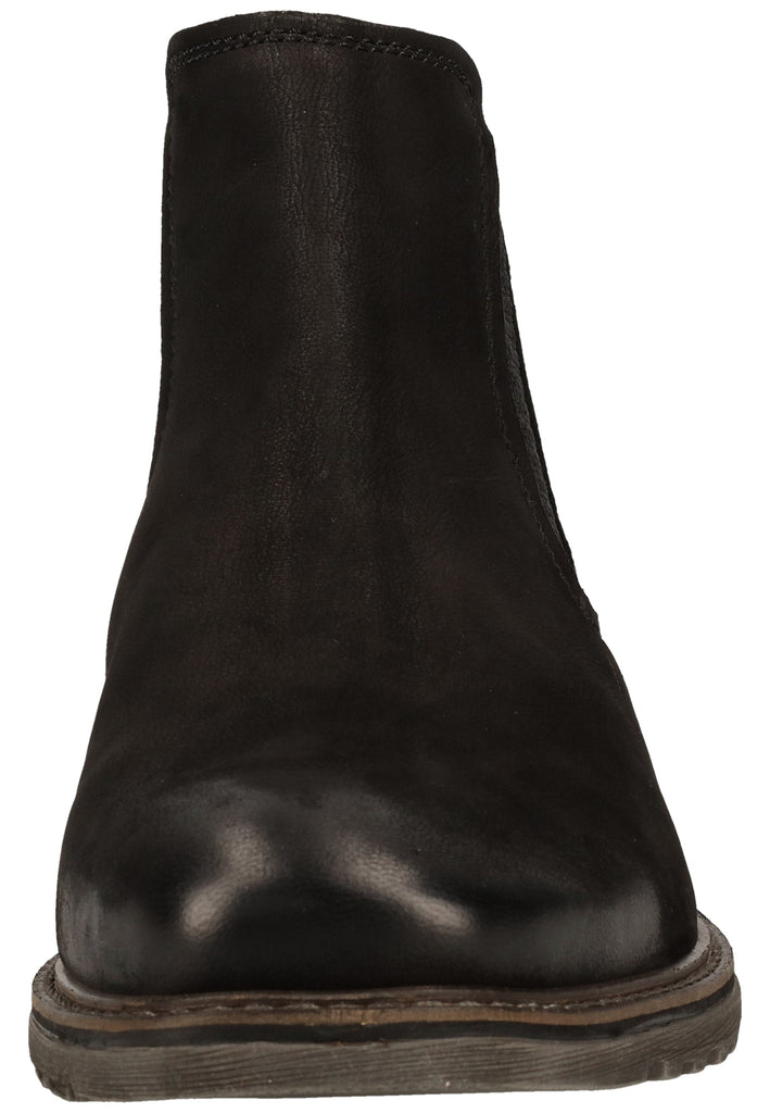 Bugatti Stiefelette Nubukleder Schwarz