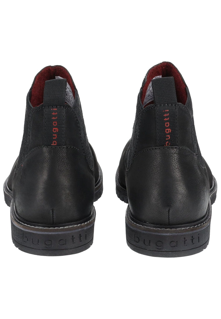 Bugatti Stiefelette Nubukleder/Textil Schwarz