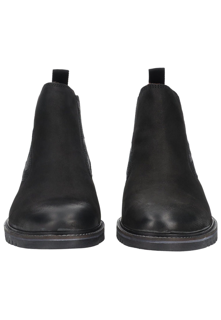 Bugatti Stiefelette Nubukleder/Textil Schwarz