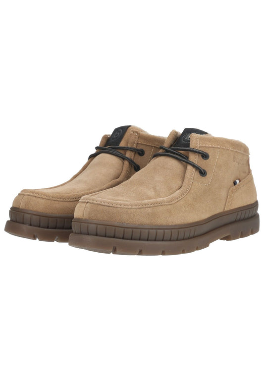 Bugatti Stiefelette Veloursleder Beige