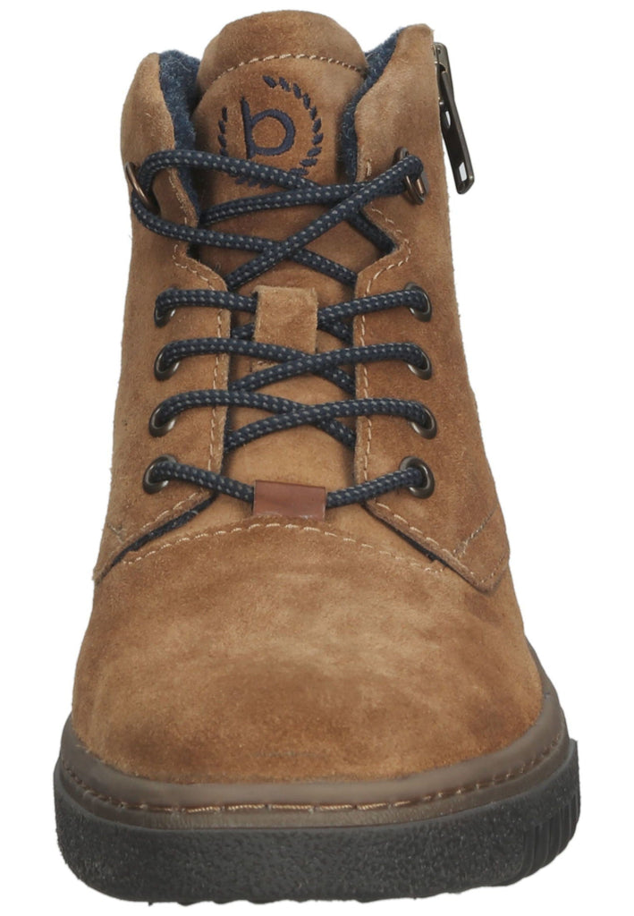 Bugatti Stiefelette Veloursleder Cognac