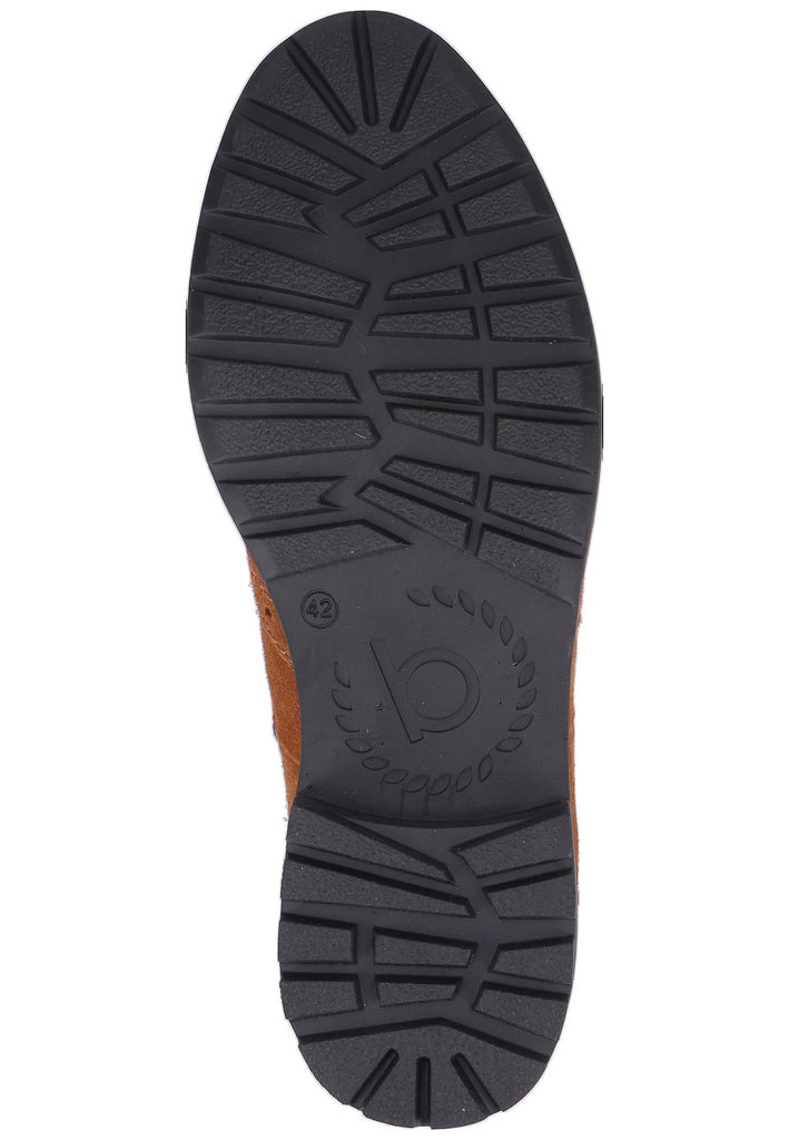 Bugatti Stiefelette Veloursleder Cognac