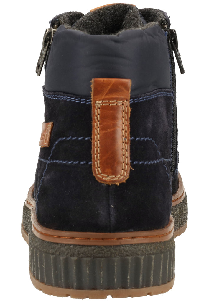 Bugatti Stiefelette Veloursleder Dark Blue Warmfutter
