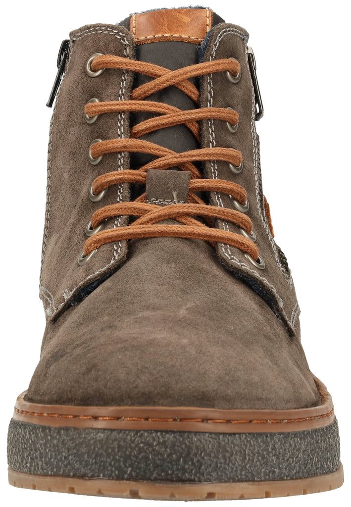 Bugatti Stiefelette Veloursleder Dunkelgrau