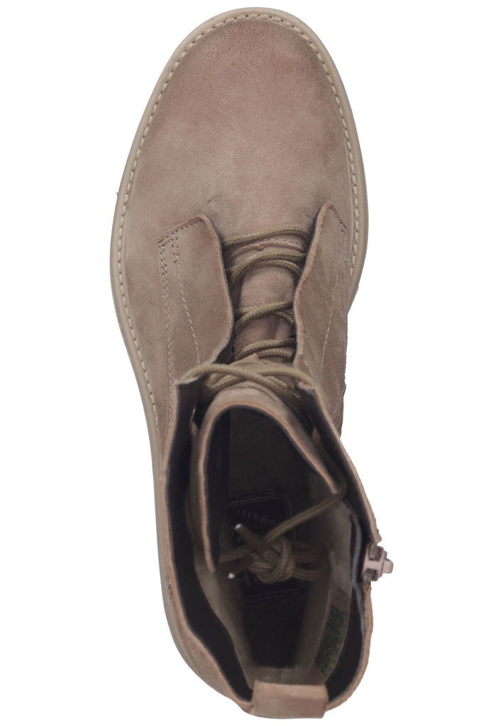 Bugatti Stiefelette Veloursleder Hellgrau Warmfutter