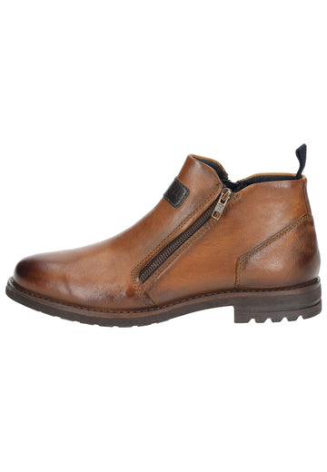 Stiefeletten Bugatti Stiefelette Leder Cognac
