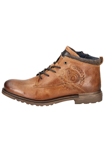 Stiefeletten Bugatti Stiefelette Leder Cognac