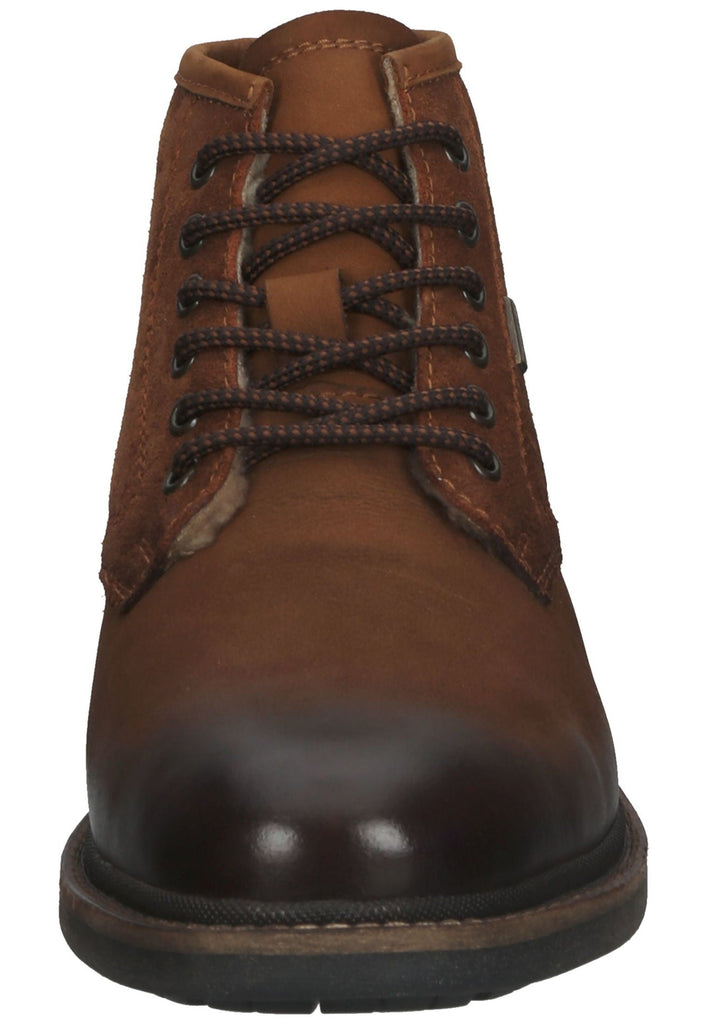 Stiefeletten Bugatti Stiefelette Leder Cognac Warmfutter