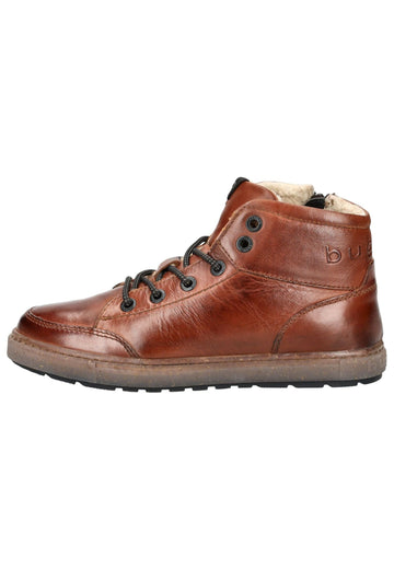Stiefeletten Bugatti Stiefelette Leder Dunkelbraun Warmfutter