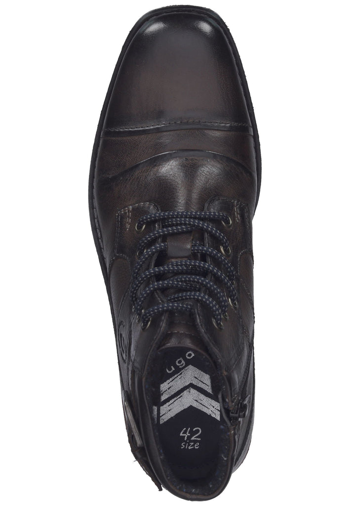 Stiefeletten Bugatti Stiefelette Leder Dunkelgrau