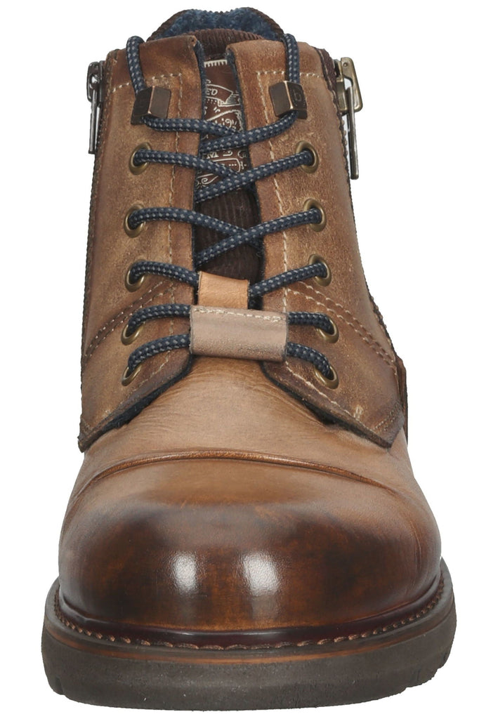 Stiefeletten Bugatti Stiefelette Leder Sand